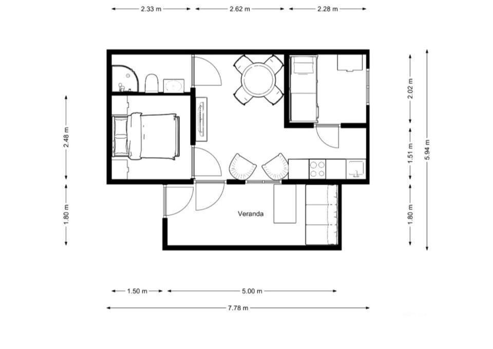 波尔莱扎 Vakantiehuis Casasdecasper - Camping Italie酒店 外观 照片