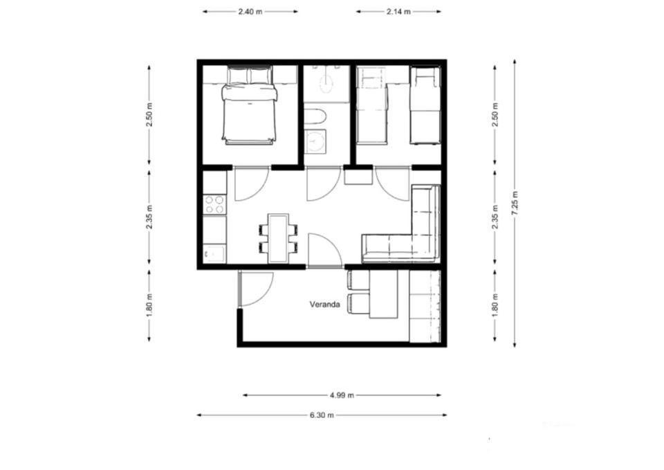 波尔莱扎 Vakantiehuis Casasdecasper - Camping Italie酒店 外观 照片